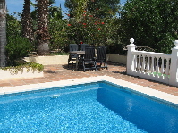 Guest pool with sitting area