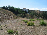 View towards villa from flat plot